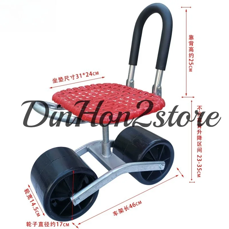Lazy car mobile lazy stool rotating and lifting, agricultural planting tomato picking and pruning work bench