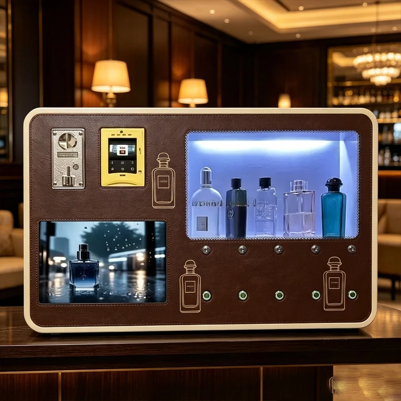 Commercial Fragrance Dispensing Vending Machine Self Operated Perfume Filling Equipment Multiple Aroma Options Customized