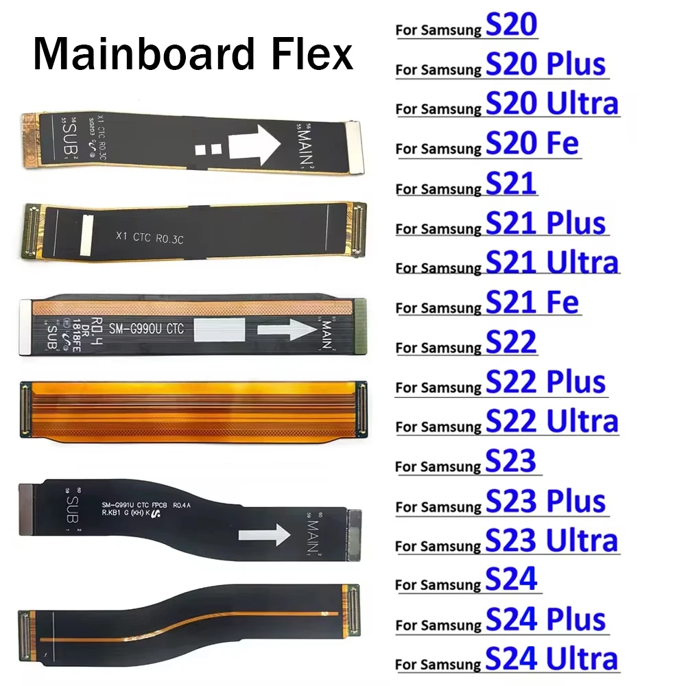 

Основная плата, материнская плата, гибкий кабель для подключения материнской платы для Samsung S10 S20 S21 S22 S23 S24 Plus Ultra Lite Fe 4G 5G