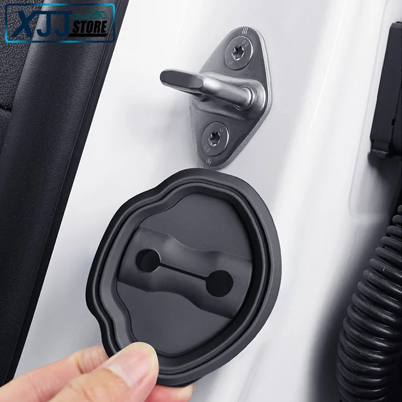 4PCS Silicone Car Door Lock Cover Antirust For BMW 2 3 7 Series i3 i7 M4 IX-xDrive50 2022 2023 2024 2020 2021 Accessories