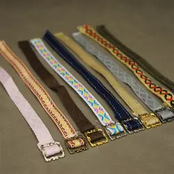 Handmade Doll Waist Belt Leather Material 12 Colors Doll Belts Width 5mm Length 13cm For FR IT Lica Barby Blythy 1/6 Body Toys