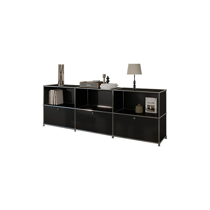 

LTT creative iron metal cabinet stainless steel module combination chest bedroom