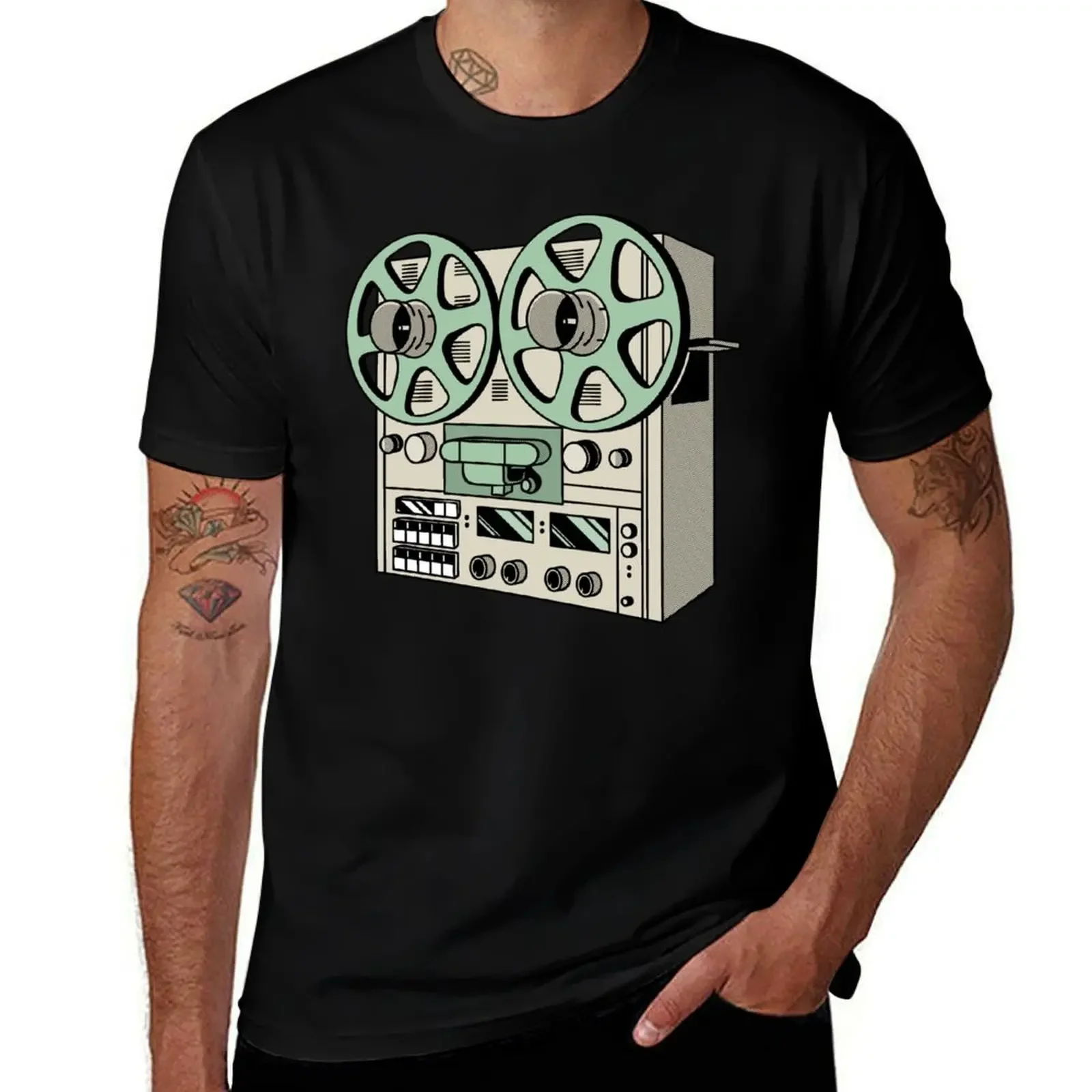 

Tape shirt vintage T-Shirt t graphic shirts for Reel man t Retro graphic Recording To man Audio Reel