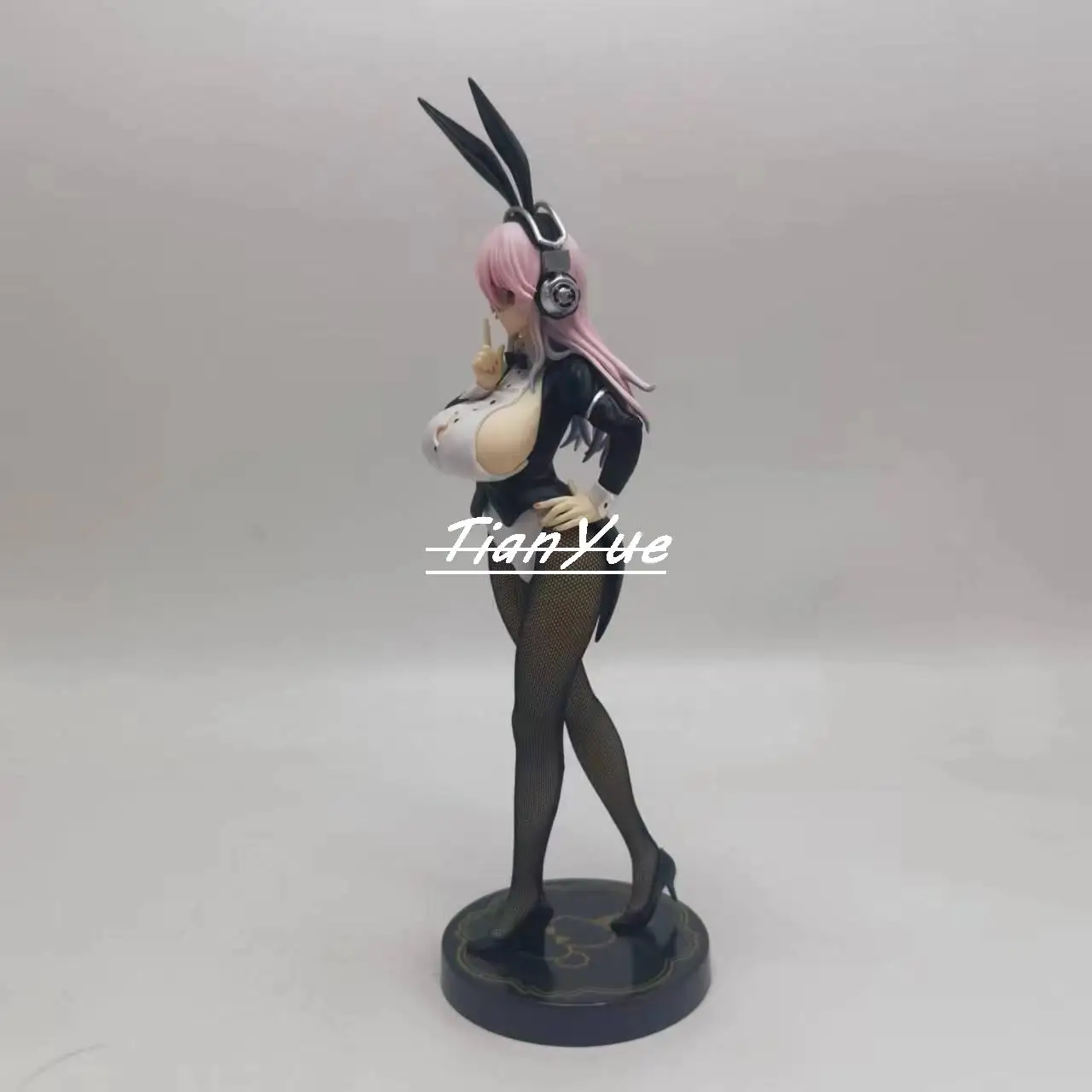 سوبر سونيكو جوارب الحرير الأسود أنيمي الأرنب نسخة PVC لطيف فتاة نموذج لجسم اللعب 31 سنتيمتر