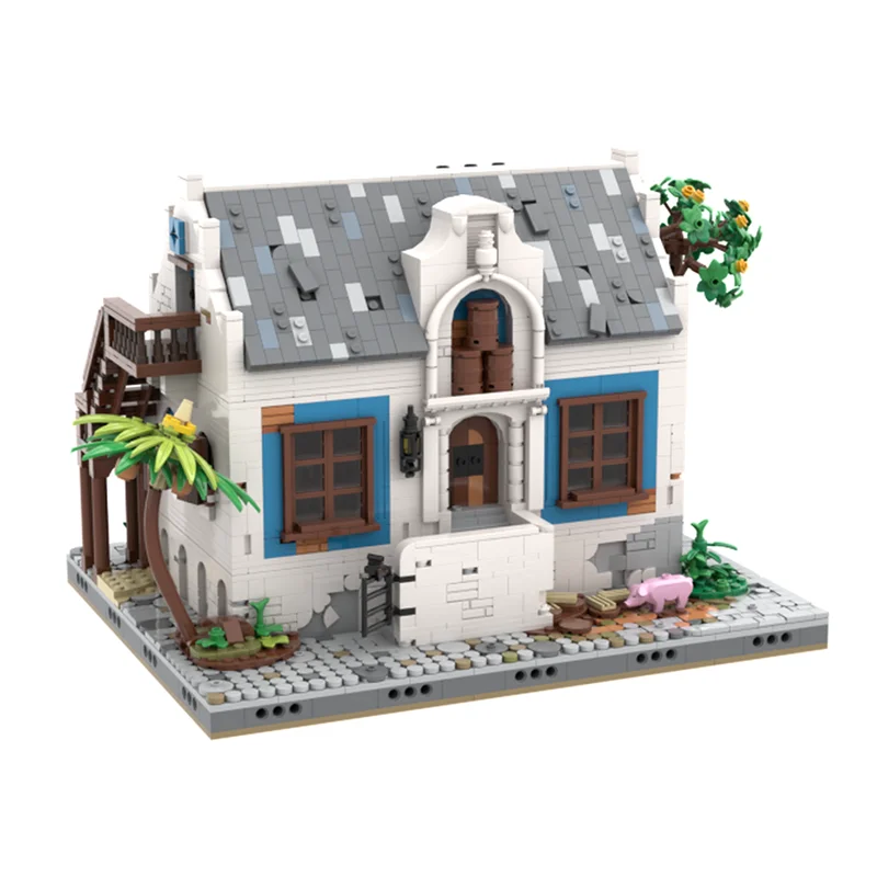 Modulaire stadsgebouw Moc-bouwstenen Modulair De Three Tuns Tavern Technology Blokken Kerst DIY-speelgoed Constructiegeschenken
