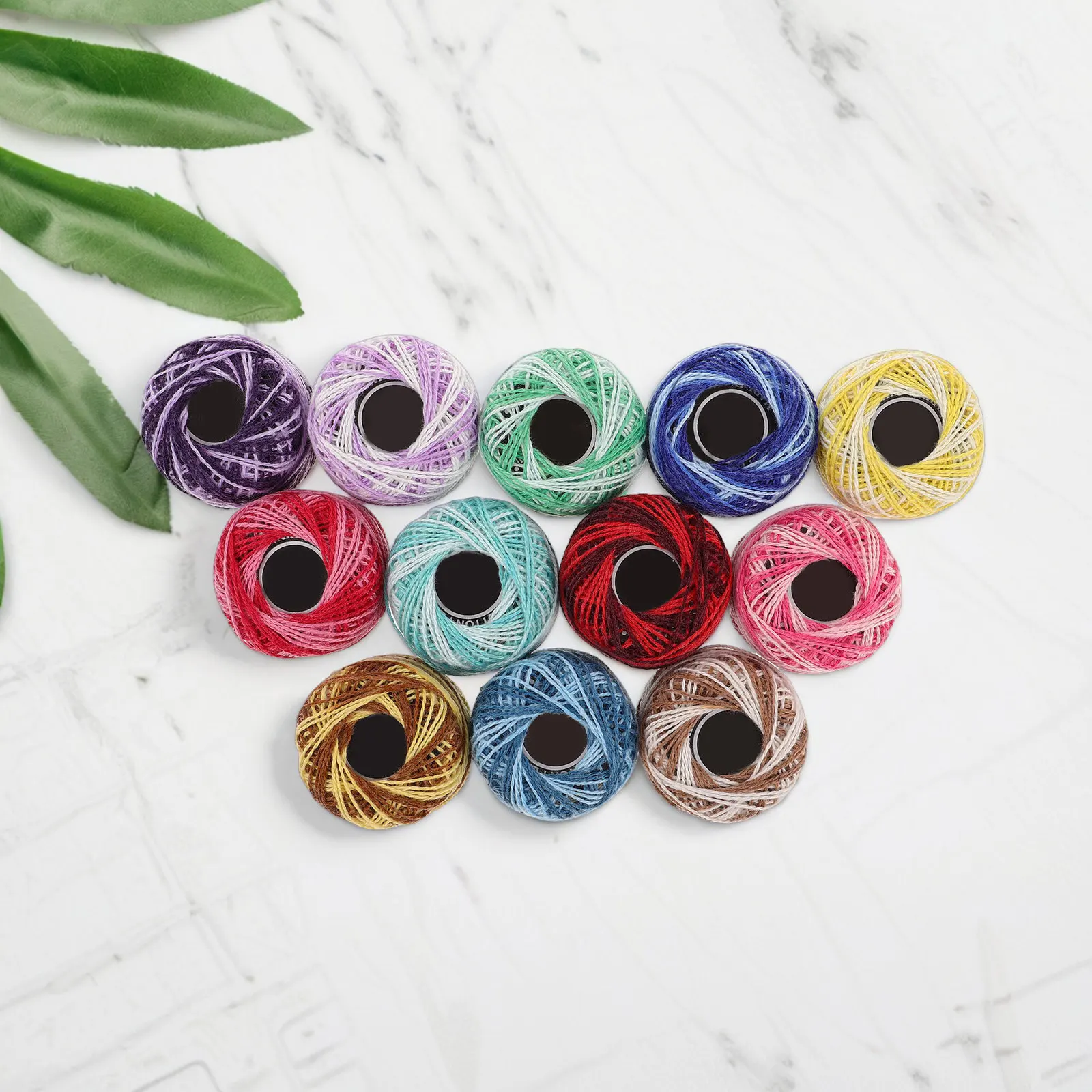 مجموعة من 12 خيط قطني ملون للت - مراجعة Embroidery Floss وسعره