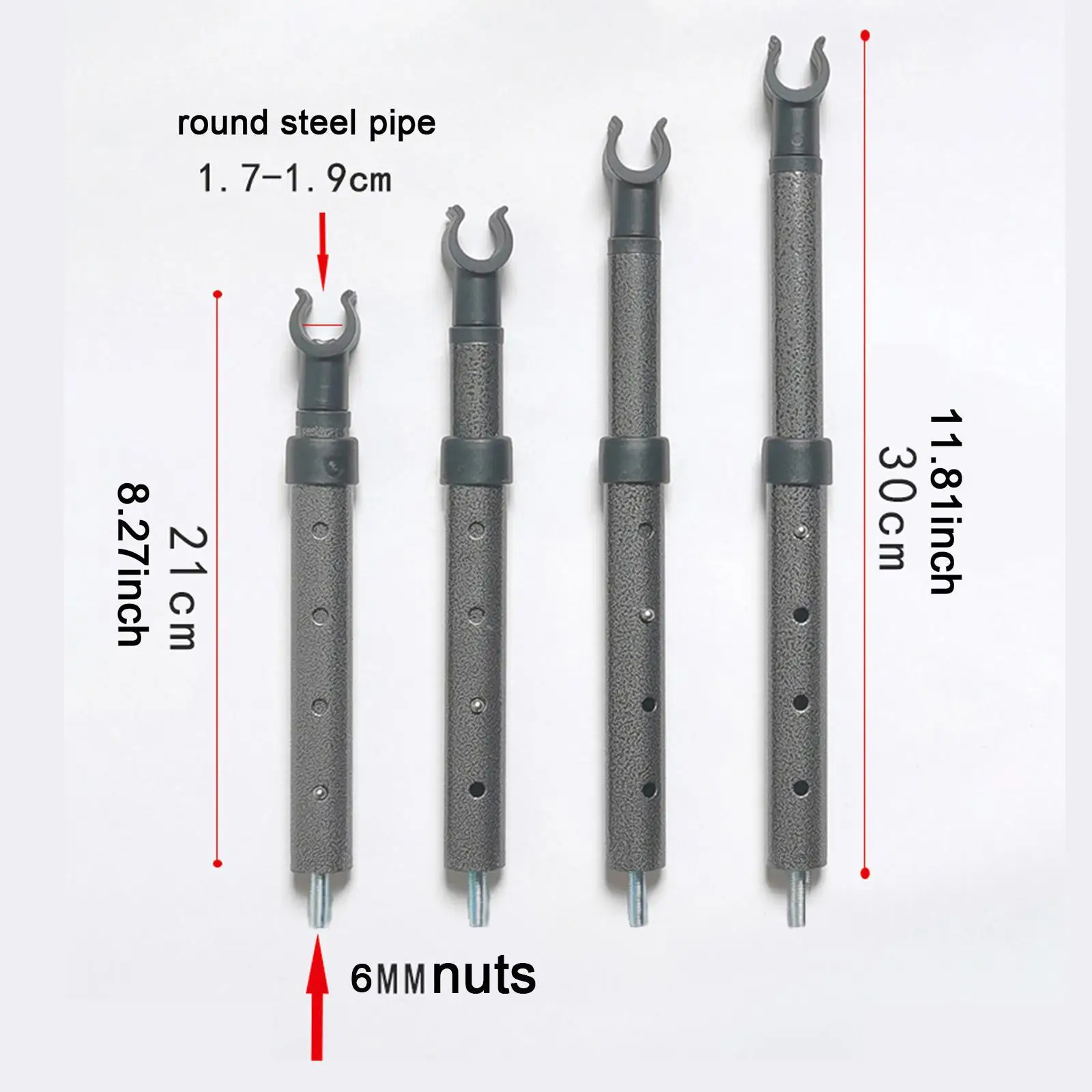 4x Camping Cart Table Support Rod Lifting Rod Multifunctional Heavy Duty Table