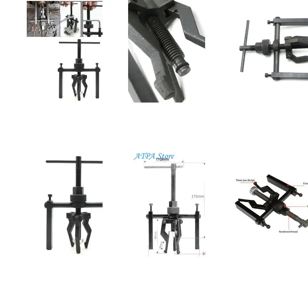 

U13C 3Jaw Inner Puller Bearing Puller Bushing Gear Extractor Separation Bearing