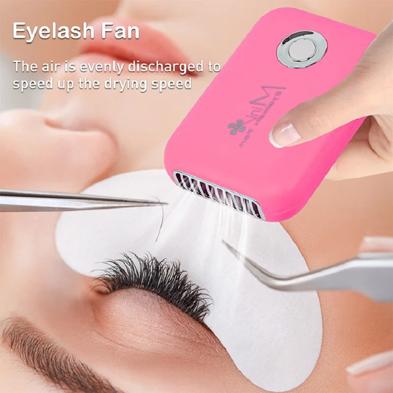 USB มินิขนตาพัดลมเครื่องเป่าลมกาวขนตา Grafted Eyelashes False Eye Lashes เครื่องเป่าตัวต่อขนตาอุปกรณ์