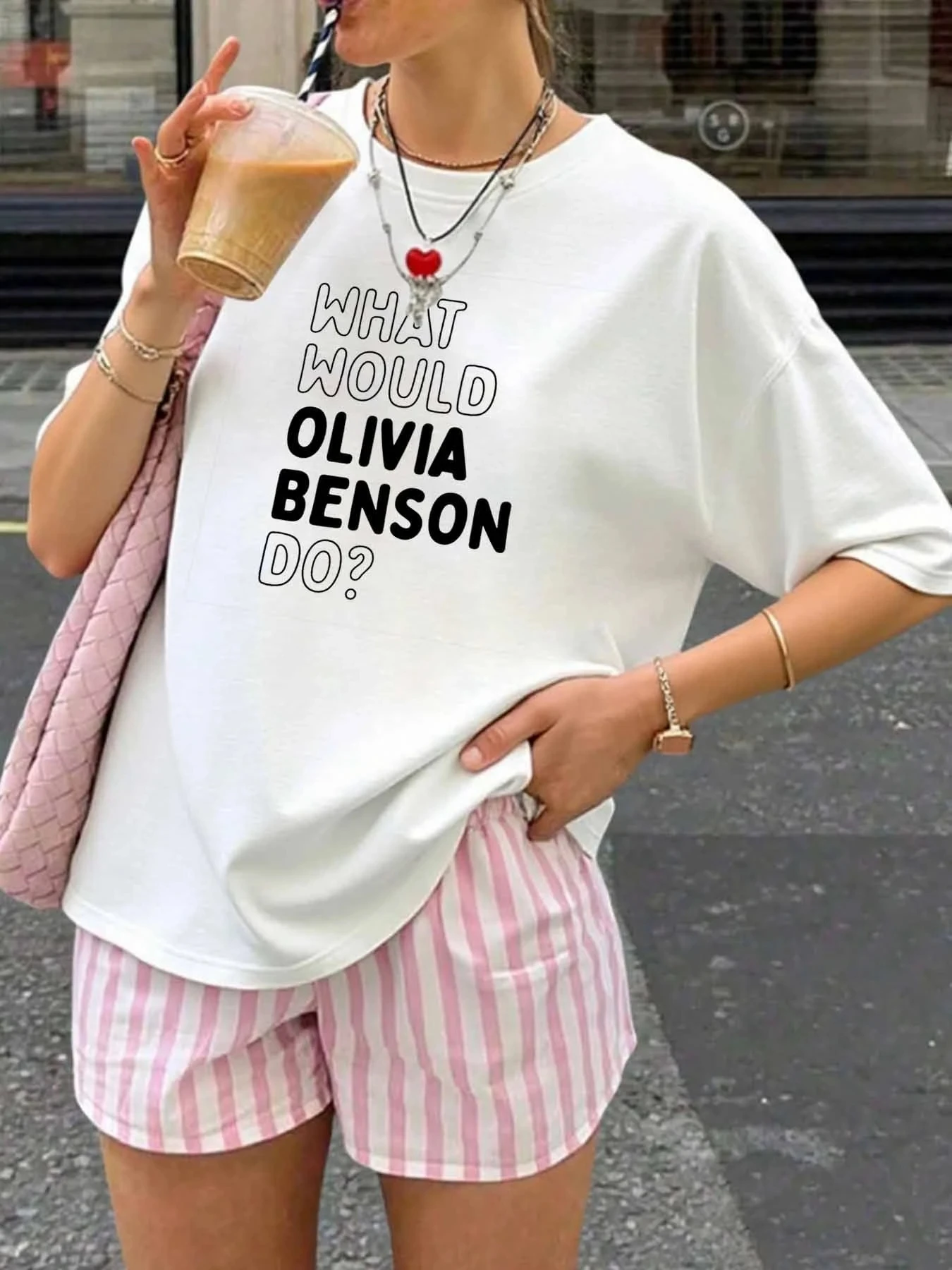 

【WY1316791】Женская футболка больших размеров с круглым вырезом и короткими рукавами, эластичными полурукавами и модными принтами