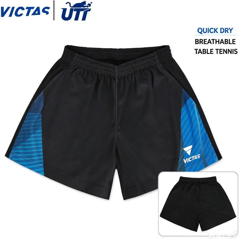 VICTAS Table Tennis Shorts Unisex Quick Dry Breathable Ping Pong Sport Shorts Professional Match Training Athletic Men Shorts