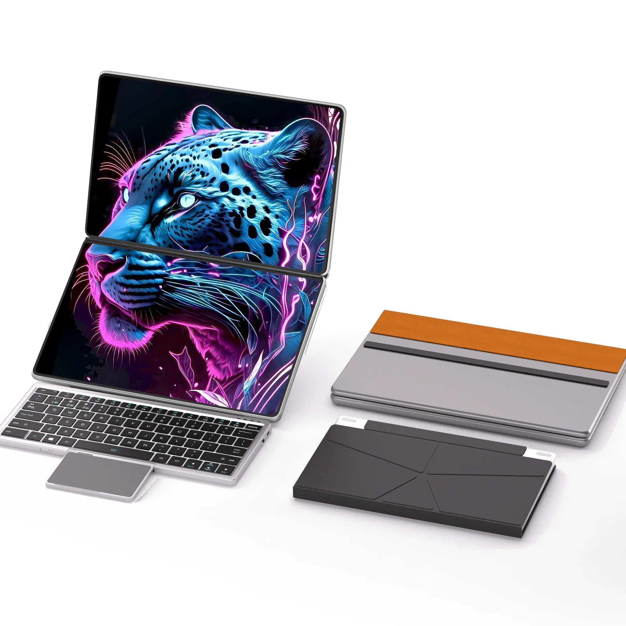 

2024 New Arrival 13.5"+13.5'' 2 in 1 Laptop16GB 512GB 1TB business Laptop 9000battery DDR5 2.5K dual screen touch laptop WIFI5