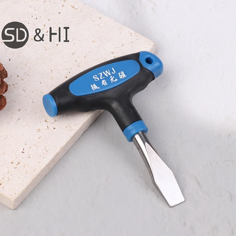 Flat Head Screwdriver With T-Handle Grip For Quick Release Plate Camera Screwdriver Tools