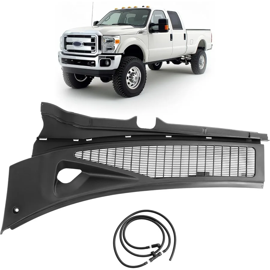 

Решетка панели капота стеклоочистителя, совместимая с Ford F250 F350 2007 2010, сверхмощная замена для 7C3Z25022A69AA, передний ветер