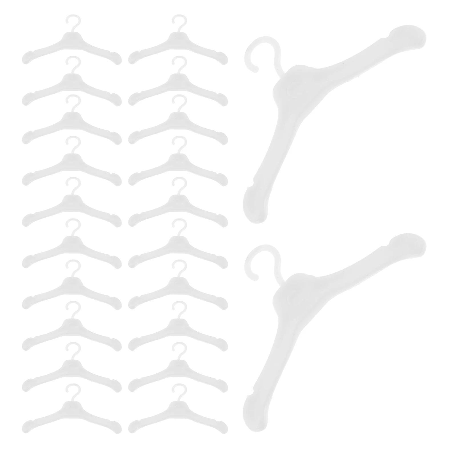 

50 Pcs Mini Hanger Hangers Size Coat for Clothes Closet Garment Rack Toy Accessories