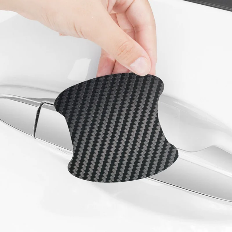 Car Door Handle Protective Film Carbon Fiber Stickers Scratch Resistant Covers Exterior Car Stickers for Cars Accessories