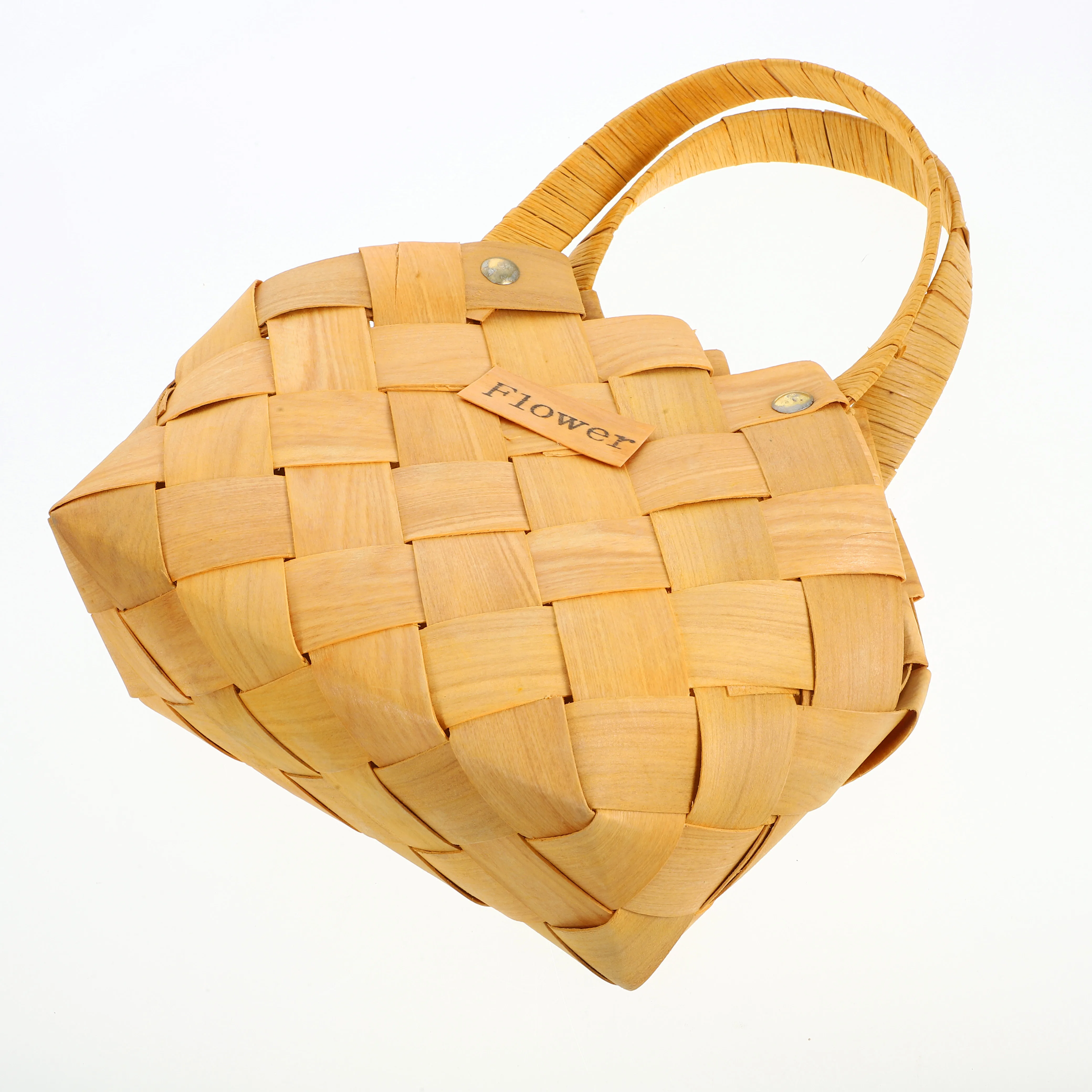 

Handwoven Wicker Storage Wood Material Flower Basket For Home Decoration Creative Household Container Decorative Basket