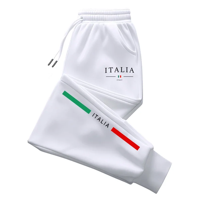 

2025 Hot Sale Italy Print Sweatpants High Quality Male Daily Casual Sports Jogger Pants All Season Home Outdoor Comfort Trousers