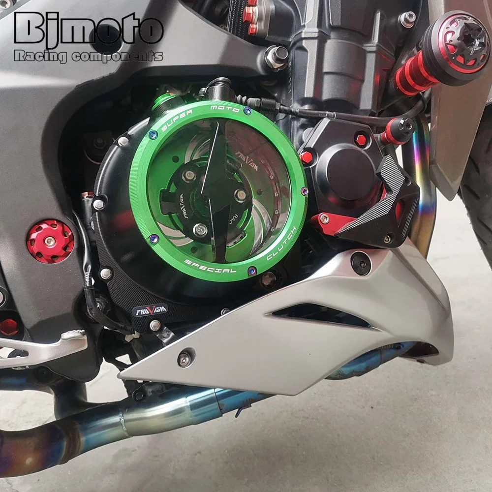 Z 1000 CNC محرك واضح غطاء القابض الربيع التجنيب لكاواساكي Z1000 2016 2017 2018 2019 2020 2021