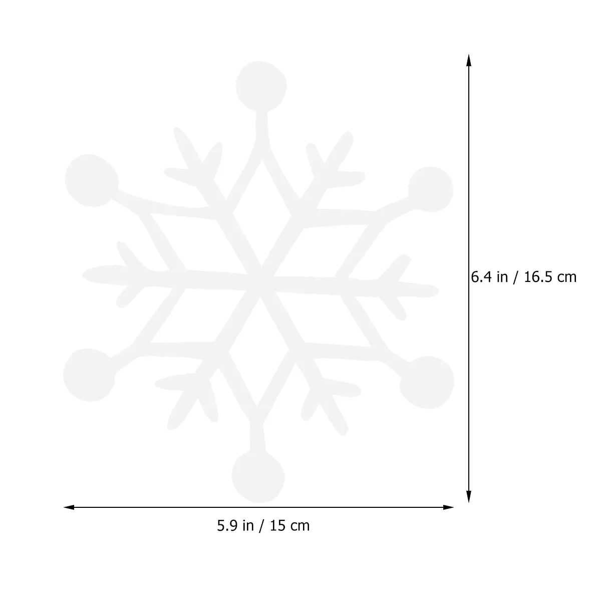 

6Pcs Felt Snowflakes Christmas Pendant Decor DIY Craft Accessories 3 Styles Snowflake Party Favors Winter Themed Bridal Shower