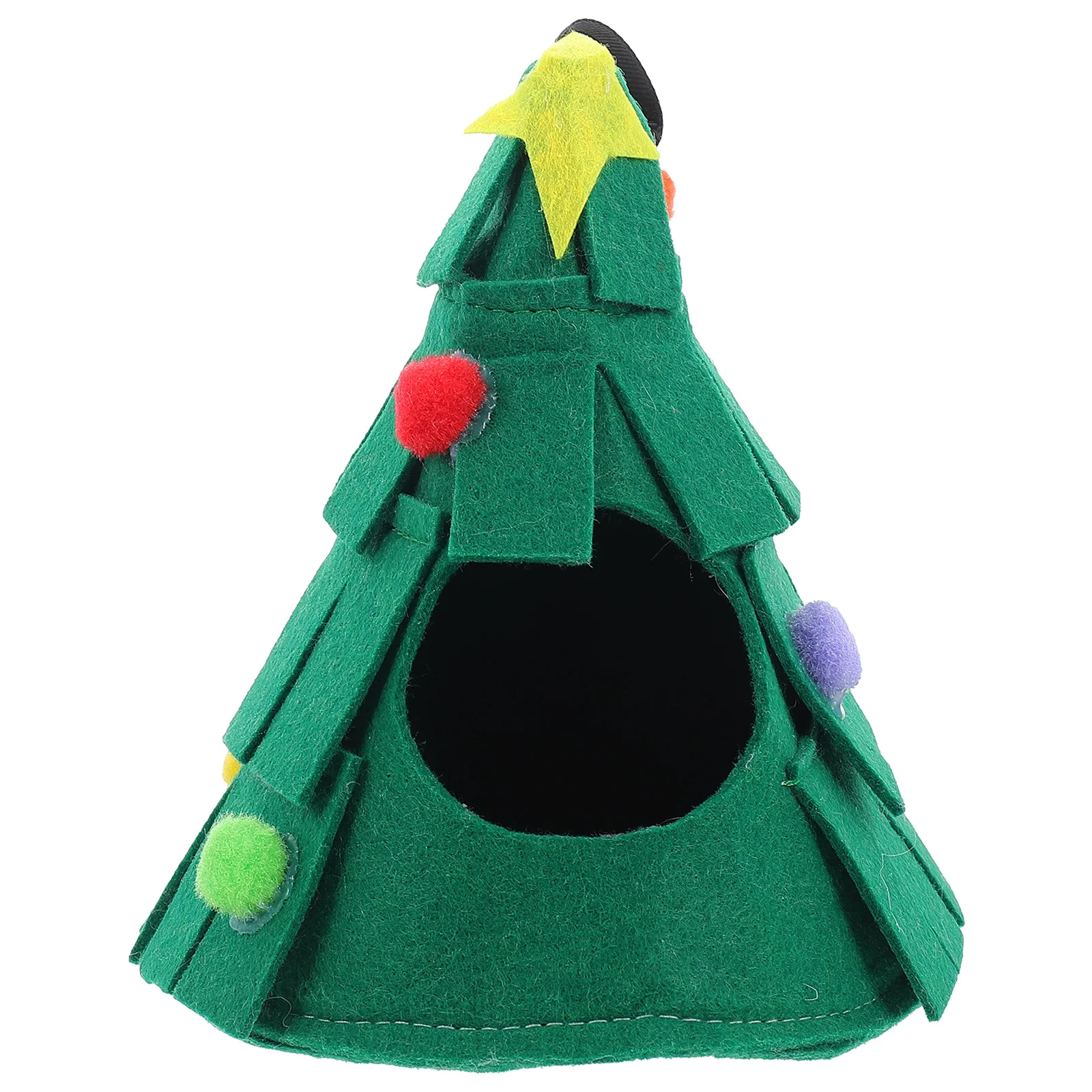 

Pet Cotton Nest Christmas Tree Style Washable Small Animal Hammock for Hamster Rat Chinchilla Comfortable Breathable Hanging