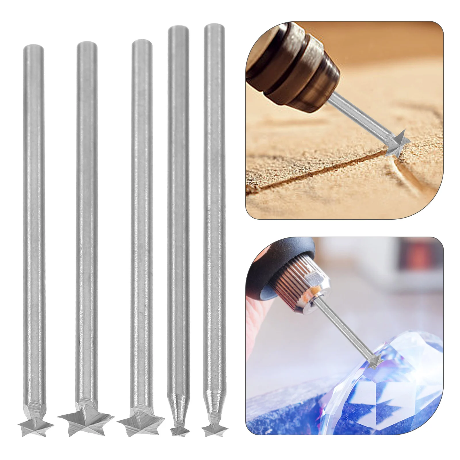 

5 шт., инструмент для резьбы по дереву, гравировальные режущие головки, электрические гравировальные насадки для вращающегося инструмента, профессиональный прочный гравер «сделай сам»