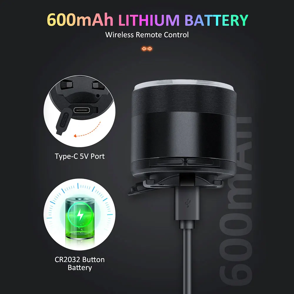 Awapow Bicycle Night Riding Colorful Tail Light Road Bike Brake Sensor Light Mountain Bike Warning Light Bicycle Accessories