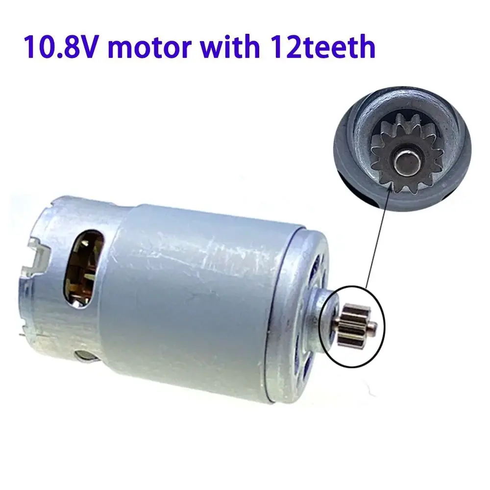 10.8V/12V/14.4V/16.8V/18V//25V RS550 Motor 12 Teeth Metal Power Tool Accessories with High Torque Gear Box Cordless