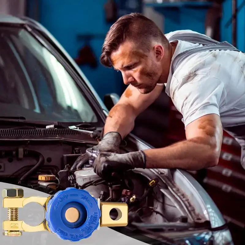 

Car Battery Terminal Connector Terminal Clip Car Battery Disconnect Post High Conductivity Ends Connector Clamps Accessories For