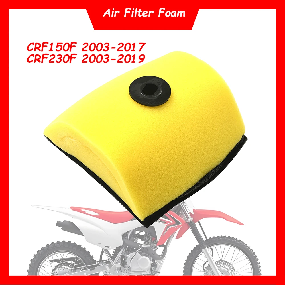 

Motorcycle Engine Air Filter Cleaner Air Intake Filter Dual Foam Sponge For Honda CRF150F 2003-2017 CRF230F 2003-2019