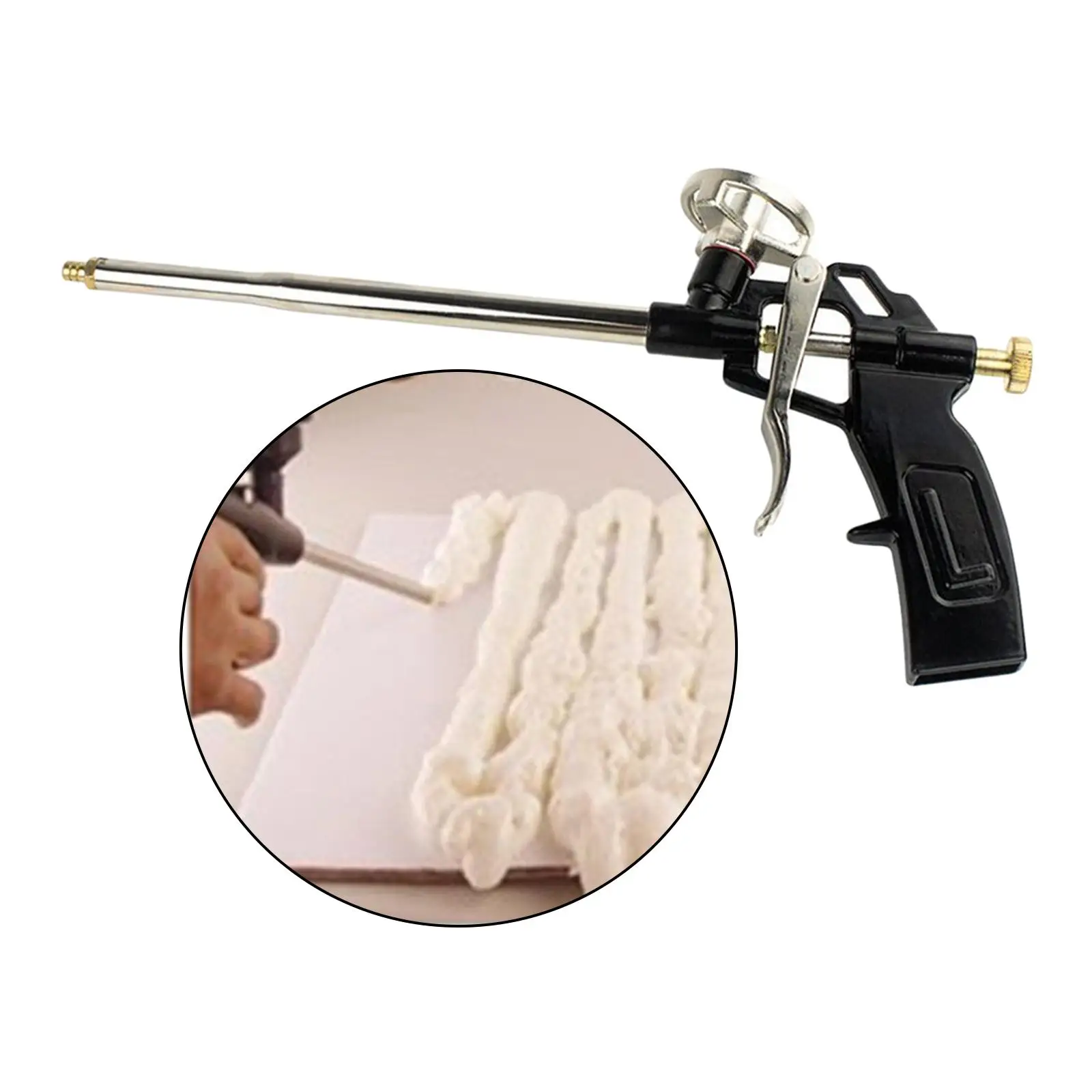 Foam Dispensing Gun Heavy Duty Polyurethane Expansion Foaming Spray Application Caulking Office