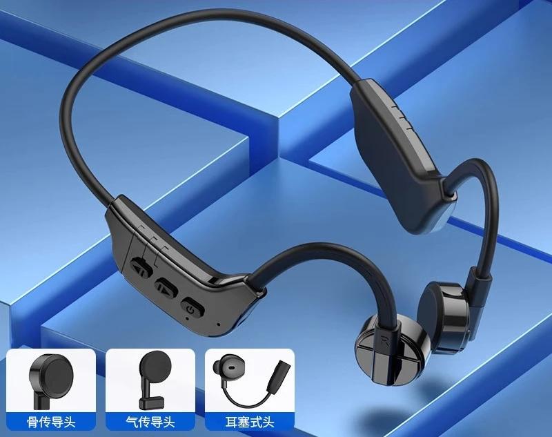 

Bluetooth-гарнитура с костной проводимостью, новая беспроводная подвесная гарнитура для плавания, специальный спорт, бег 5,3