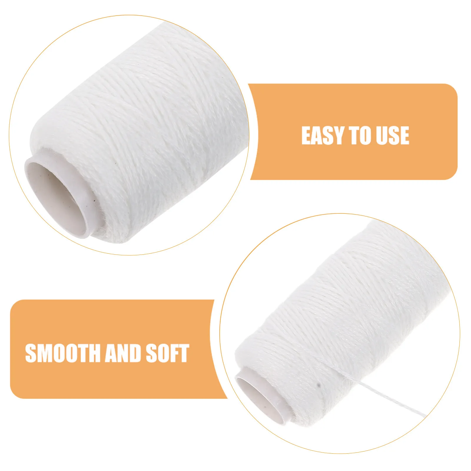 6Pcs Hair Removal Facial Threading Tool Cotton Thread for Face Eyebrow Threading Smooth Skin Facial Hair Epilator
