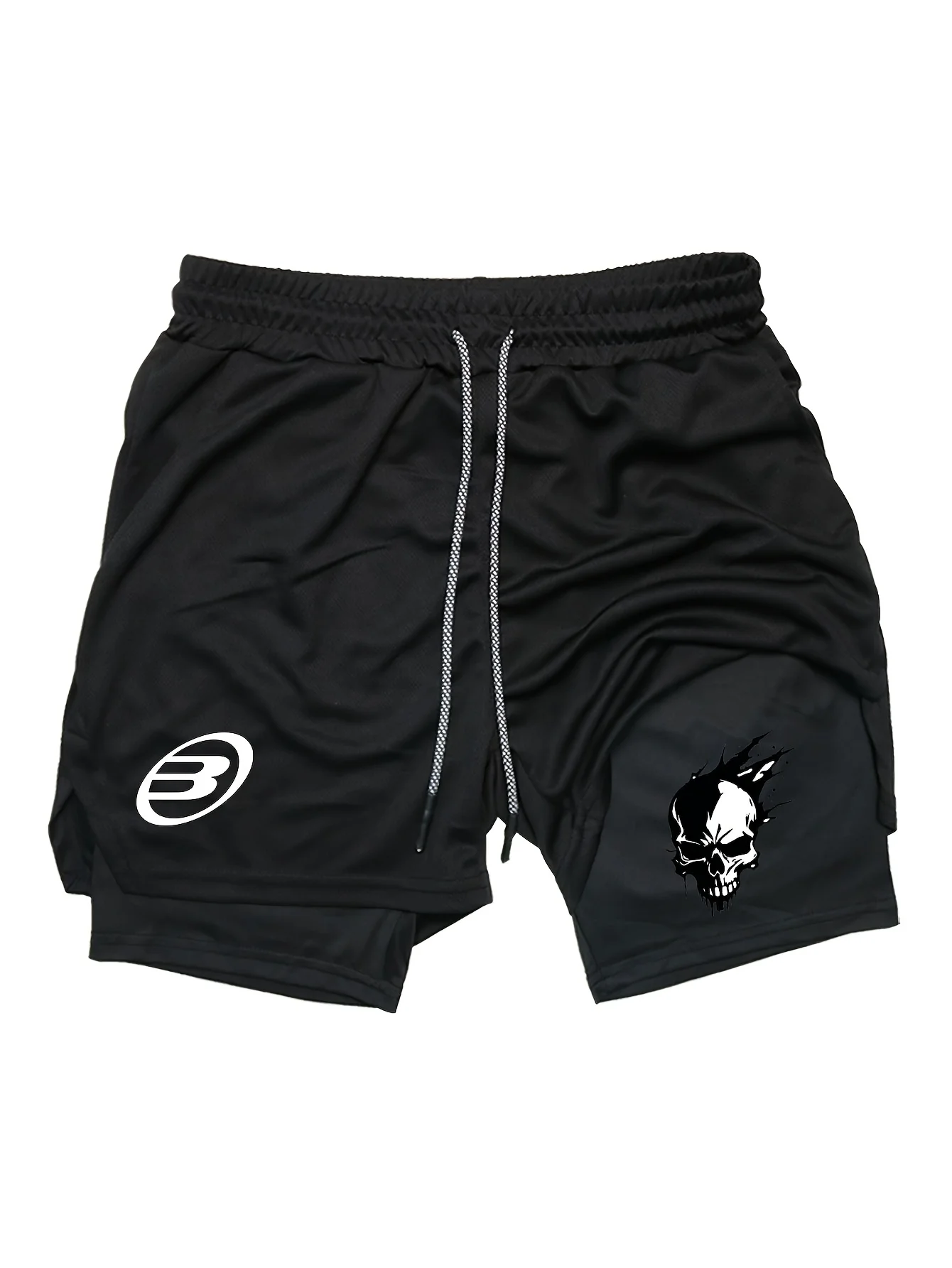 

Новые мужские спортивные шорты 2026 года для бега и тренировок, популярные, с высокой талией, быстросохнущие, для спортзала