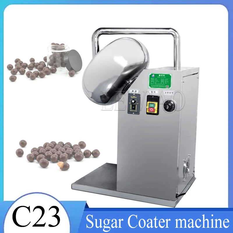 

Chocolate Sugar Coasting Machine Roller Commercial Small Candy Coater Machine Chocolate Bean Coating Polishing Machine