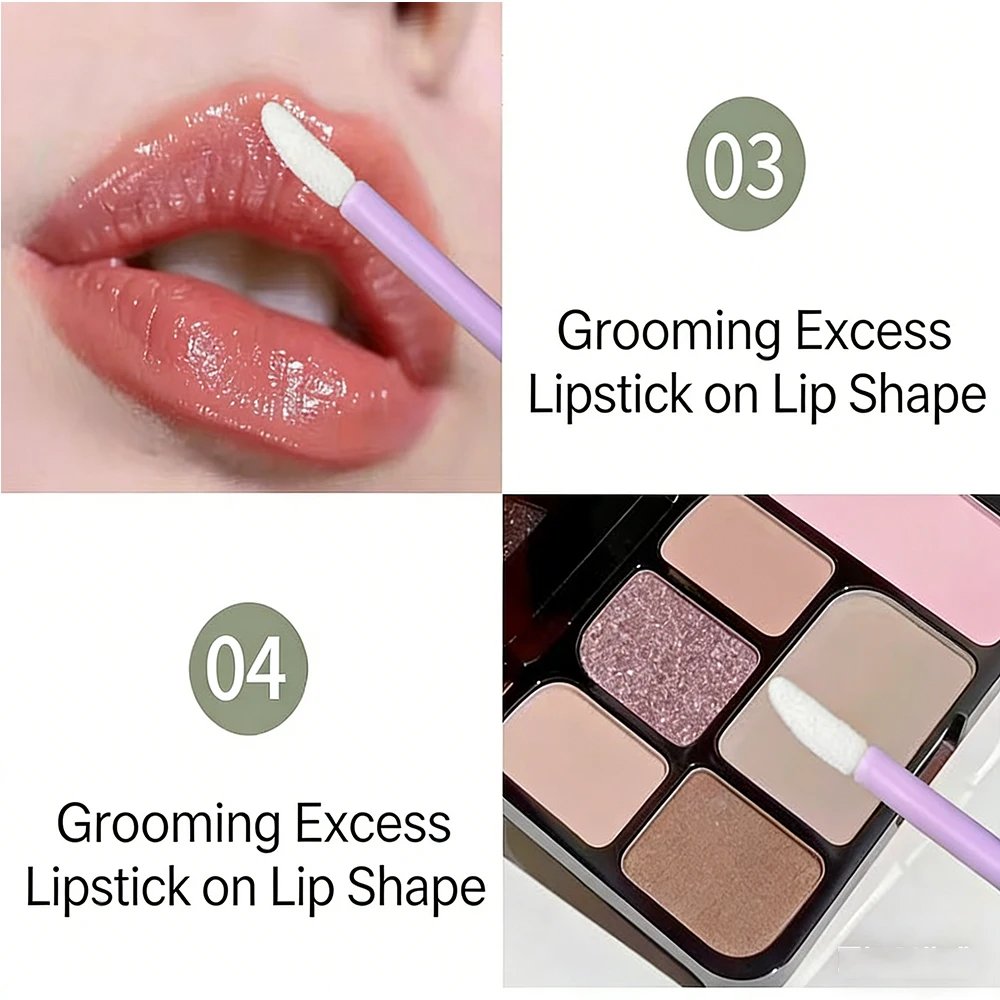 50 قطعة/الحقيبة المتاح رمش فرشاة ماسكارا قضيب عصا عيون الشفاه مستحضرات التجميل فرش تمديد أدوات تجميل التجميل #6