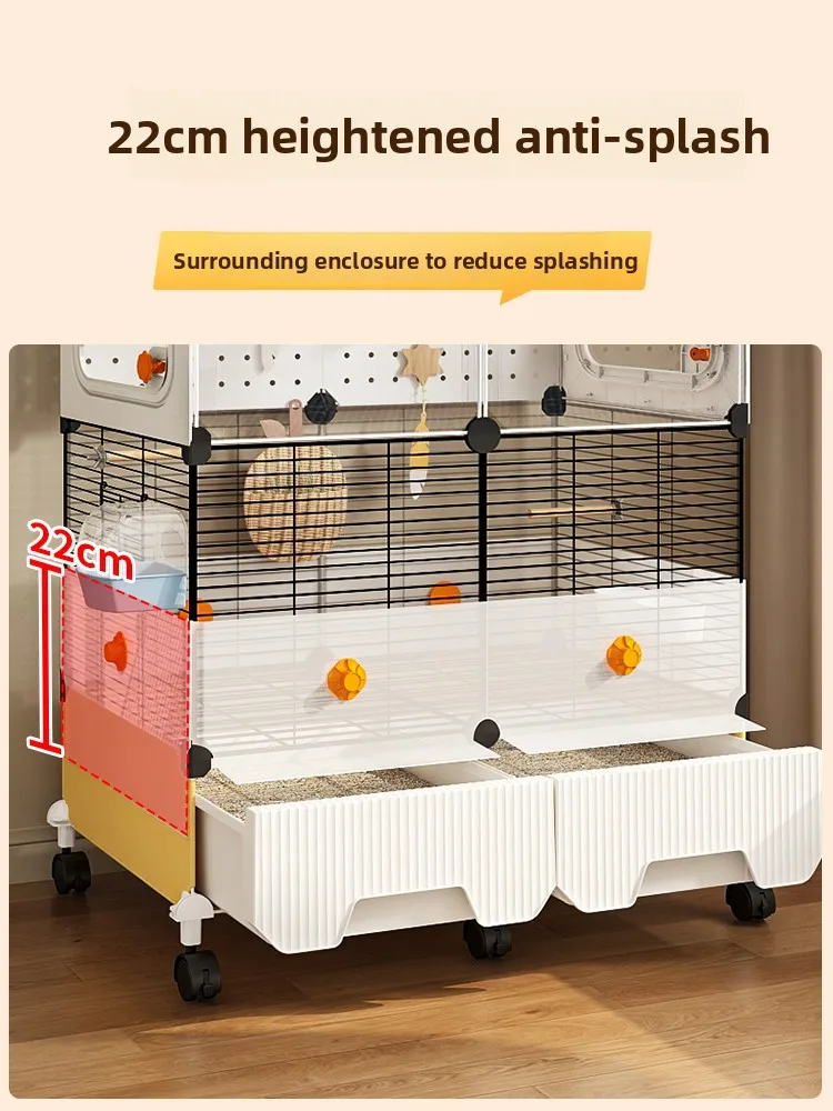 

Bird cage large household Xuan Feng tiger skin special luxury villa new splash proof peony small sun parrot cage