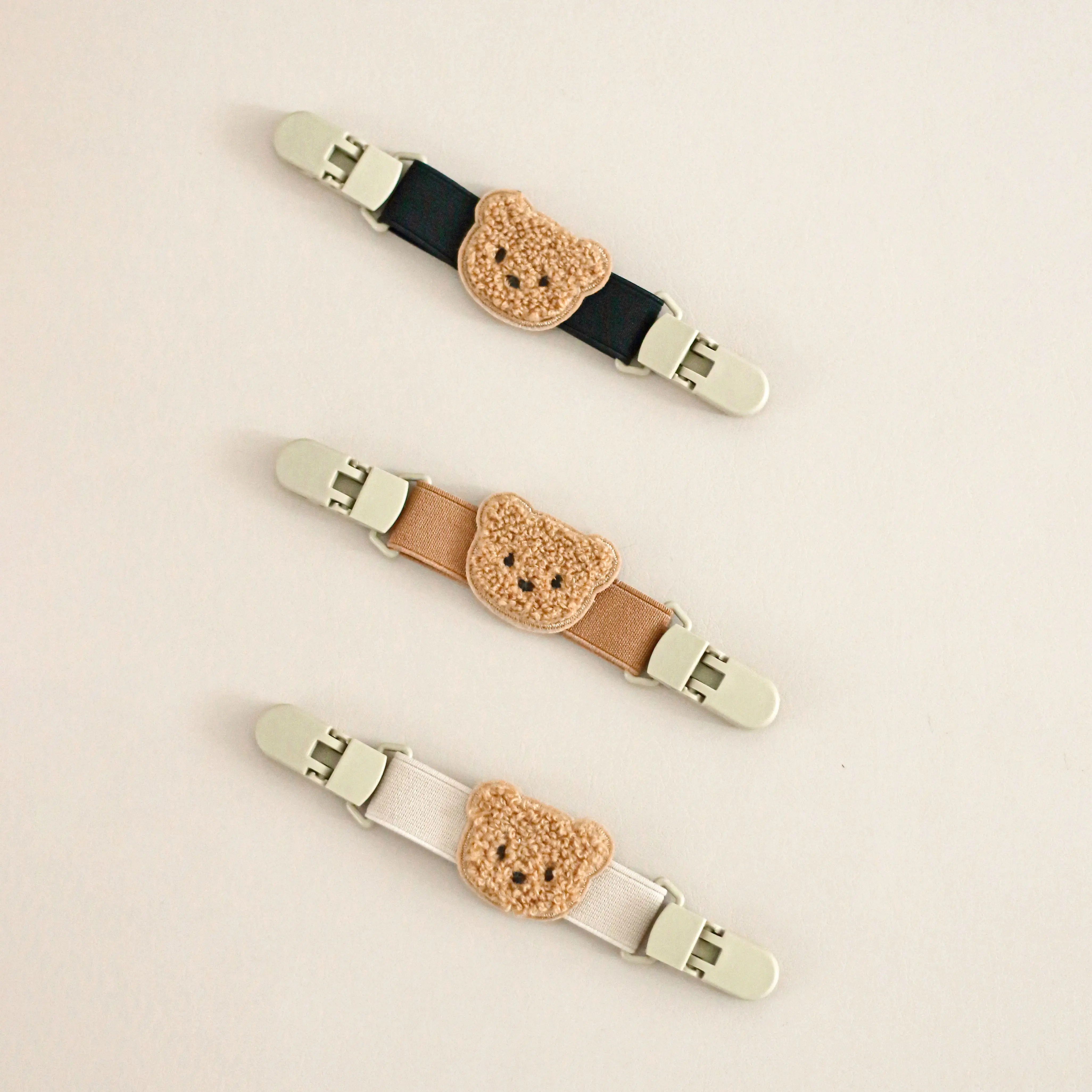 INS Korean style kids harness clip to prevent off, cute bear harness clip baby shoulder strap anti-slip stretch accessories