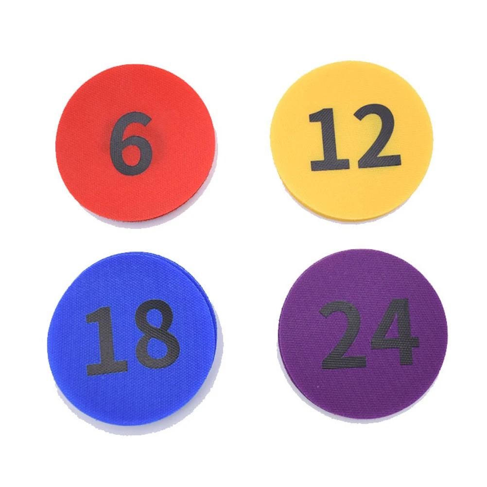 

36 Pcs Number Sticker Set Different Colors Carpet Marker Positioning Kids Parties Game Training Reusable Easy Apply Remove