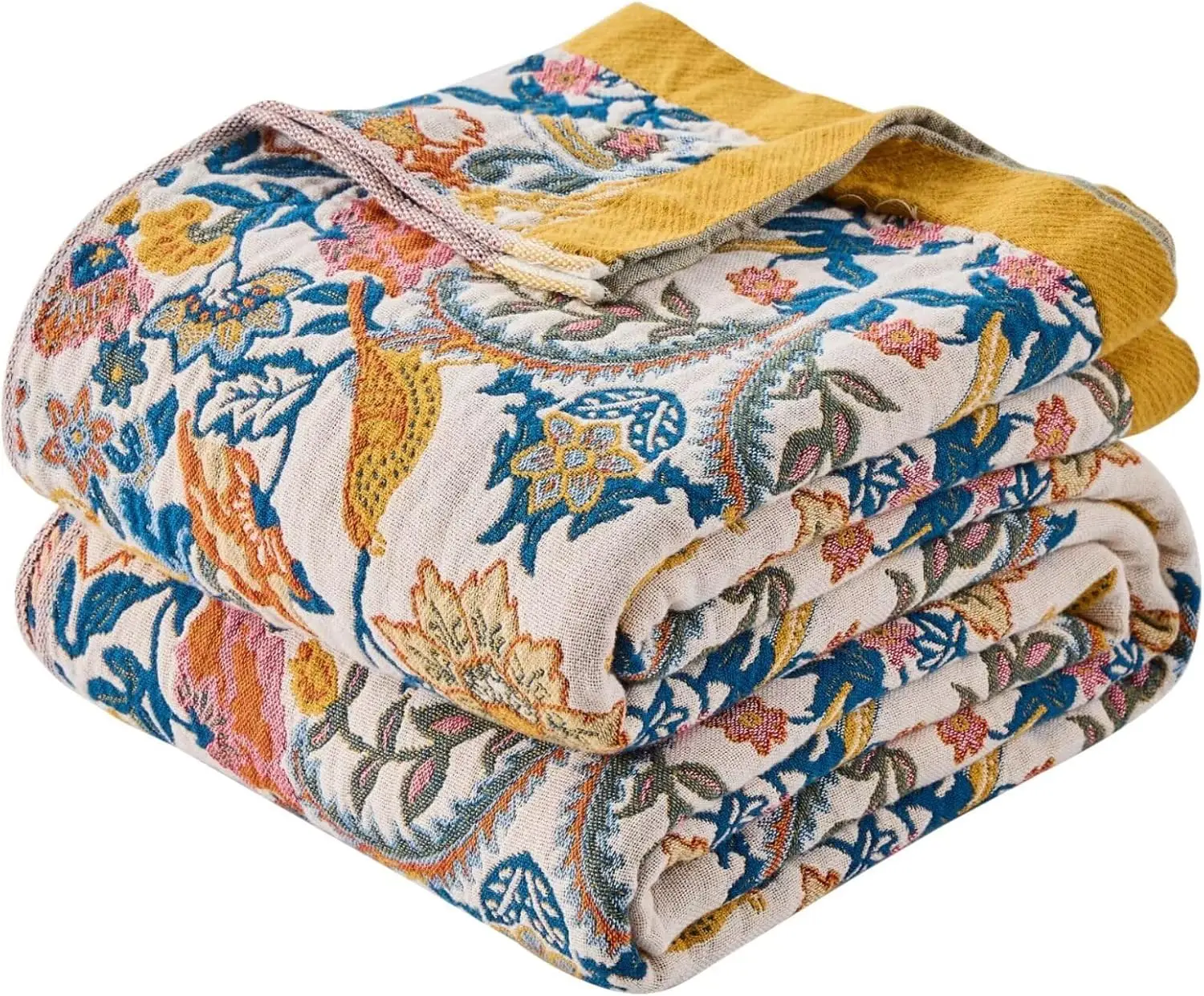 

Хлопковое тканое одеяло размера «queen-size» 80x90, легкое двустороннее одеяло в стиле бохо для путешествий на кровать и диване