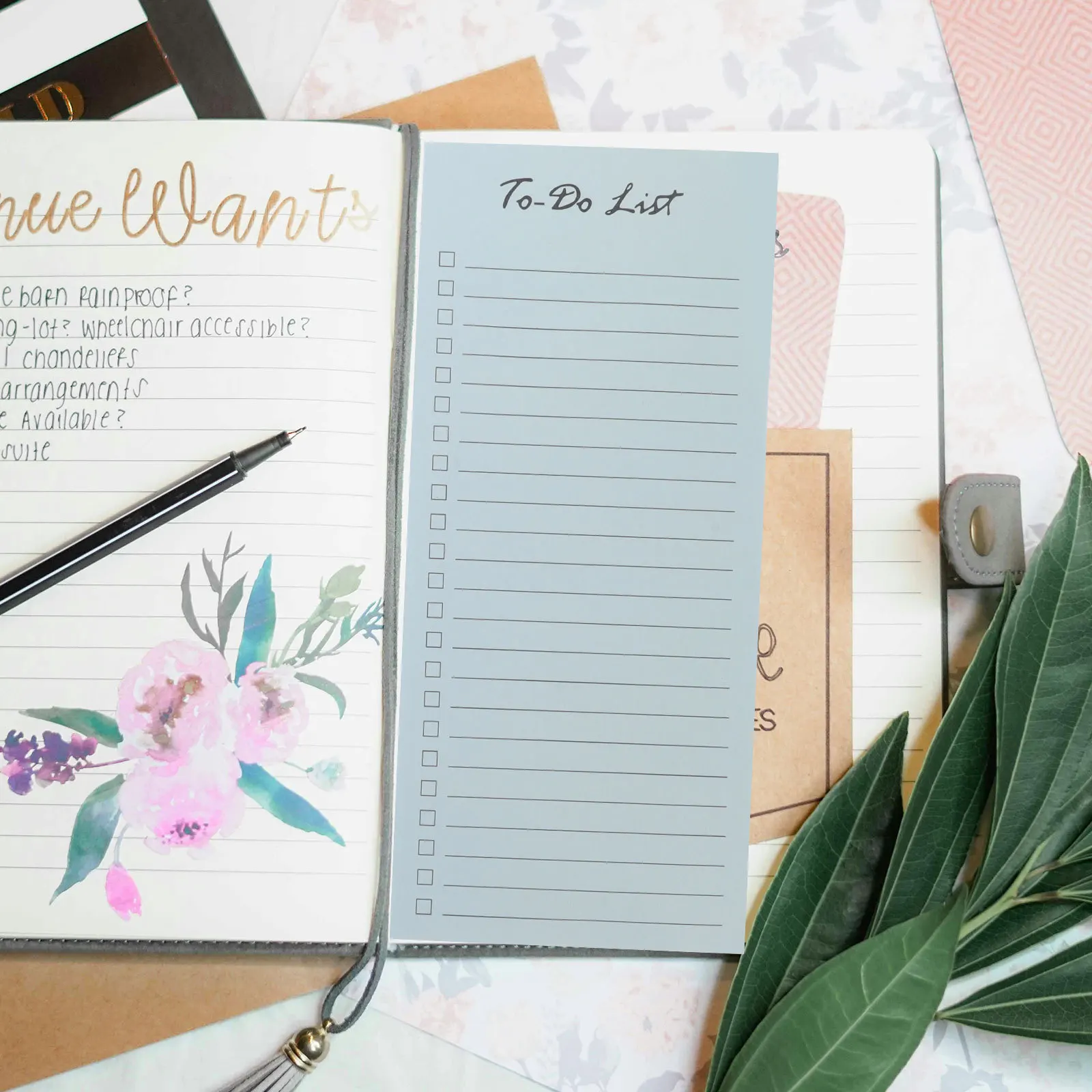 

10Pcs Macaron 50 Pages Assorted Colors Reusable Adhesive Self-Stick to Do List Notebook Planner Reminder Notes