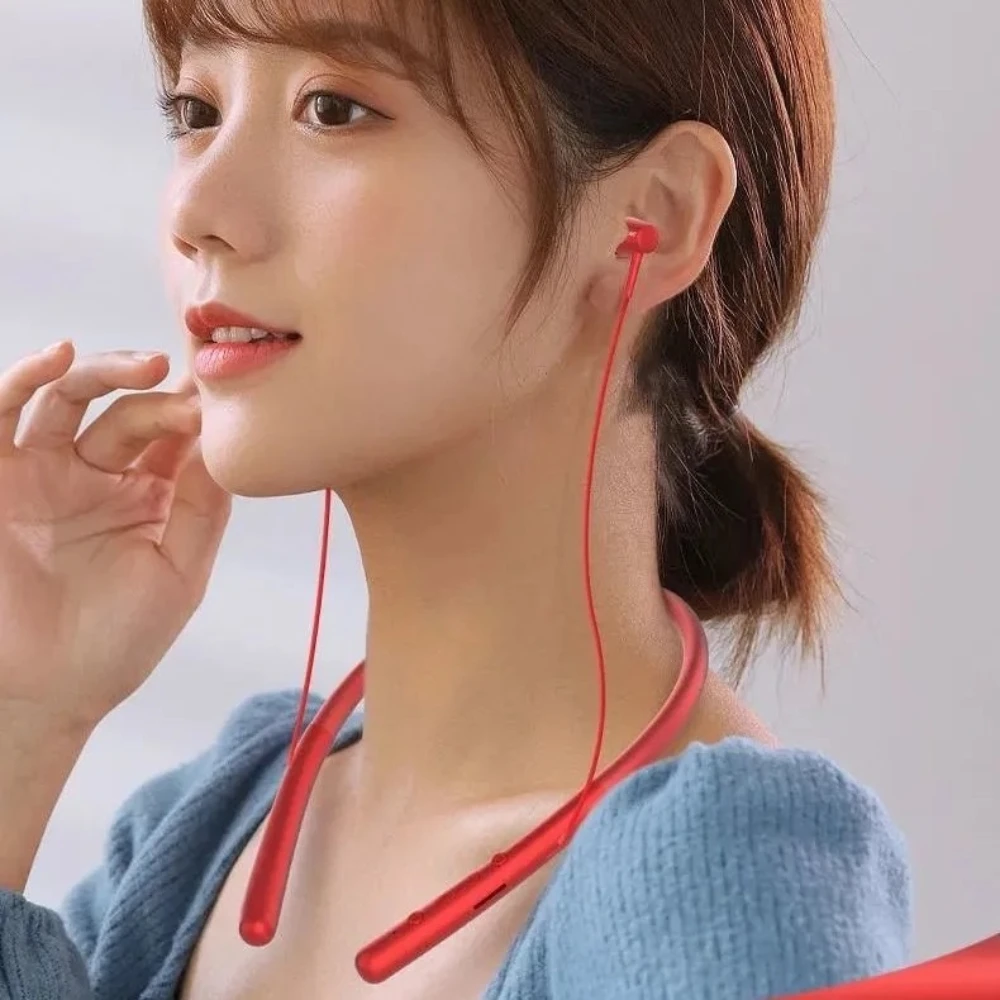 Новые беспроводные наушники Bluetooth с магнитным шейным ремешком, водонепроницаемая спортивная гарнитура, гарнитуры с длительным сроком службы батареи и шумоподавлением
