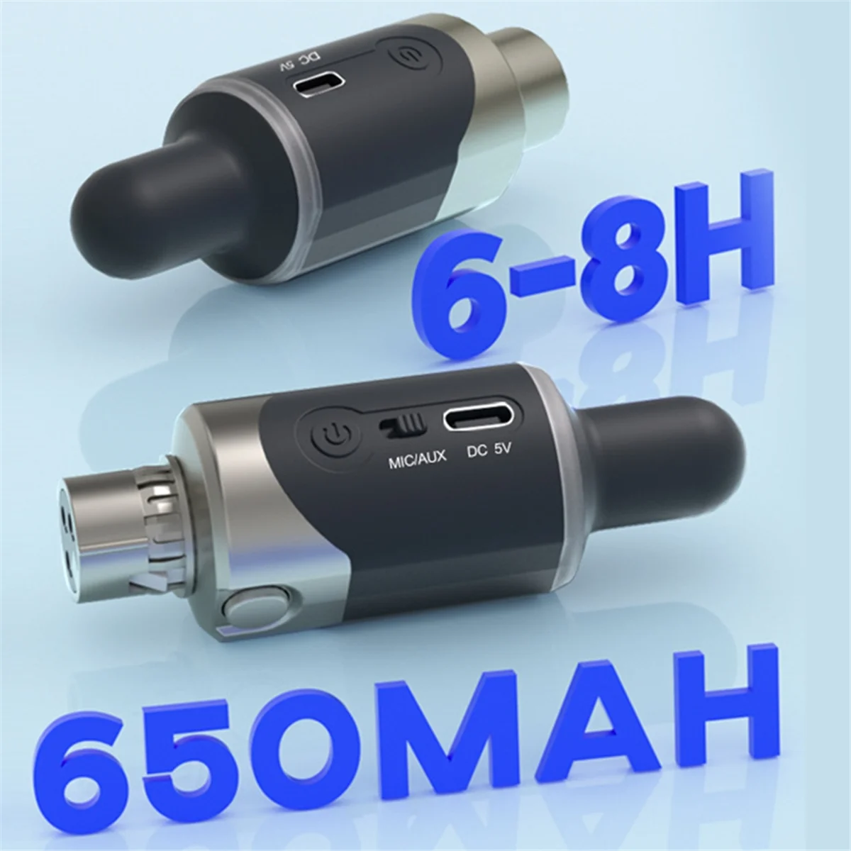 

Efficient UHF Mic Adapter XLR Transmitter & Receiver Converter