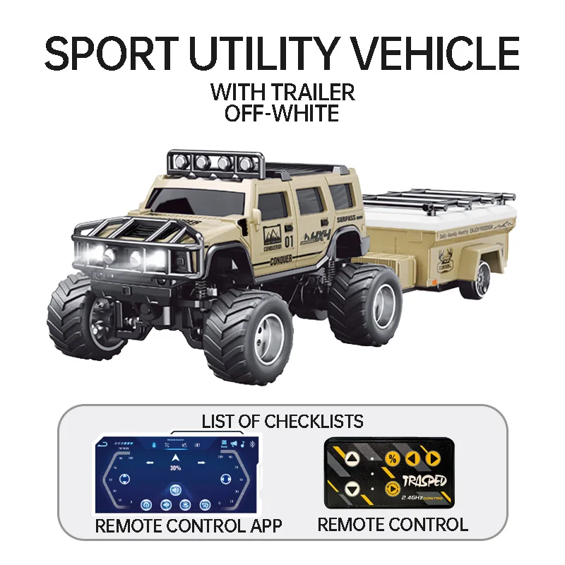 

1:64 Scale Off-road Vehicle Alloy RC Car Model Diecast Toy Ornament Gift Souvenir Collectible