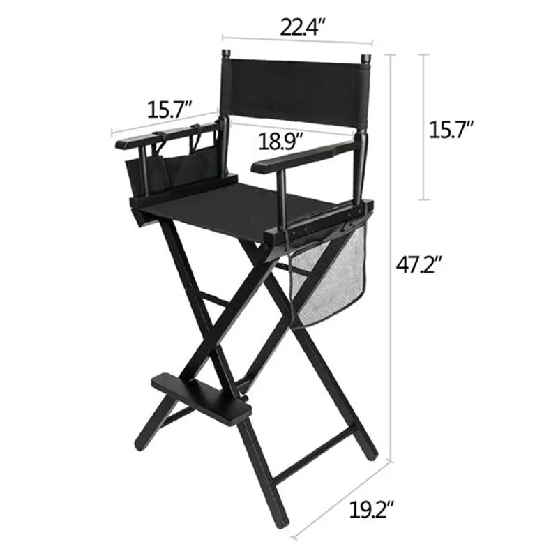 Artist Director Chair Foldable Outdoor Furniture Lightweight Photography Accessories Portable Folding Director Makeup Chair