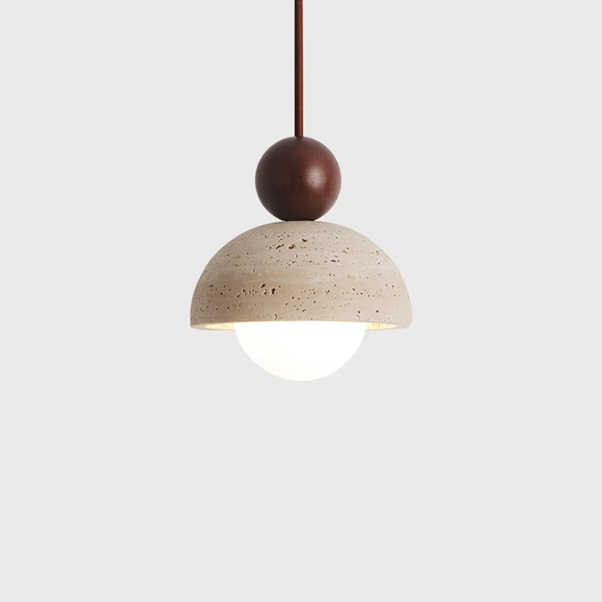 Bedroom Bedside Pendant Light Yellow Cave Stone Chandelier Homestay Pendant Light Designer Bar Entrance Small Pendant Light