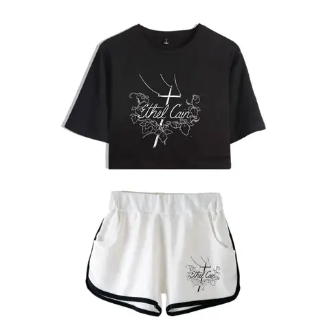 Ethel Cain Merch The Willoughby Forever Tour 2025, Merch-Tops, zweiteiliges Set, Shorts + schönes T-Shirt, Harajuku-Streetwear-Mädchen-Sets