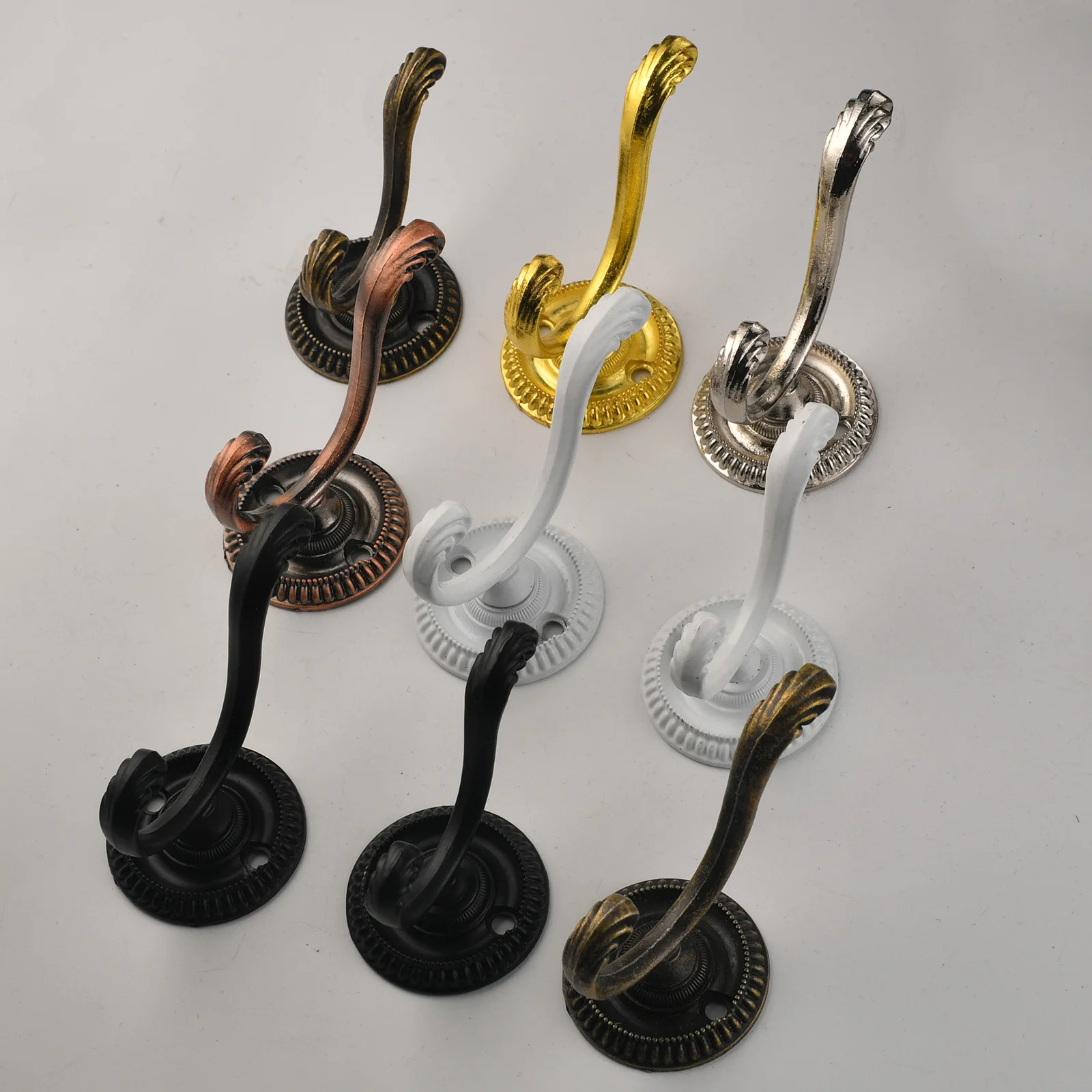 Antique and retro, all kinds of clothes hooks, hooks, cabinets, wardrobes, fancy bronze, fine mao new Chinese ordinary hooks
