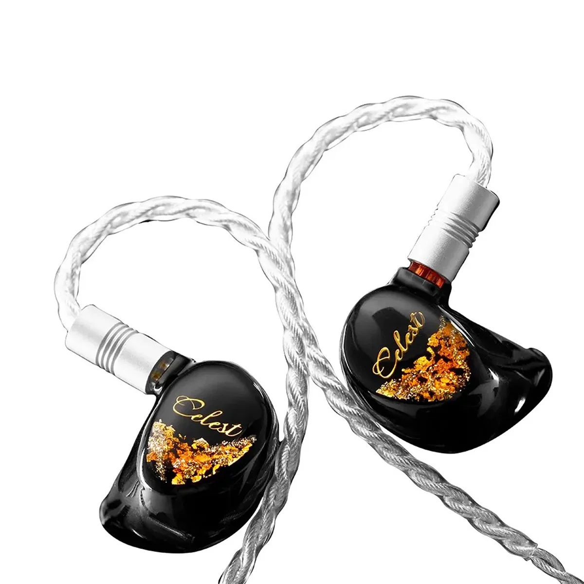 

Celest Plutus Beast 1BC+1BA+1SPD™ Wired Audiophile Hybrid Driver Sport IEM with 2Pin Detachable 5N Copper Silver-plated Cable