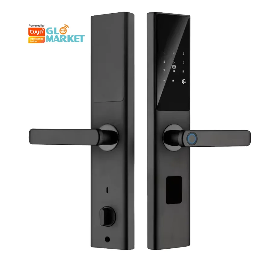 

Glomarket Smart Tuya Wifi Door Lock App Fingerprint IC Card Password Unlock Smart Door Lock